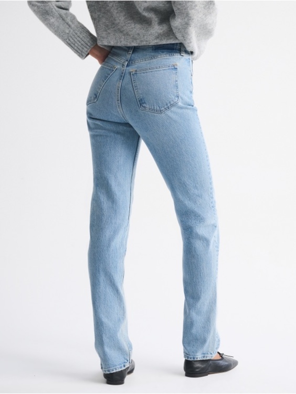 Abercrombie & Fitch Ultra High Rise 90s Straight Jean Medium Wash Sz 27 - Picture 5 of 12